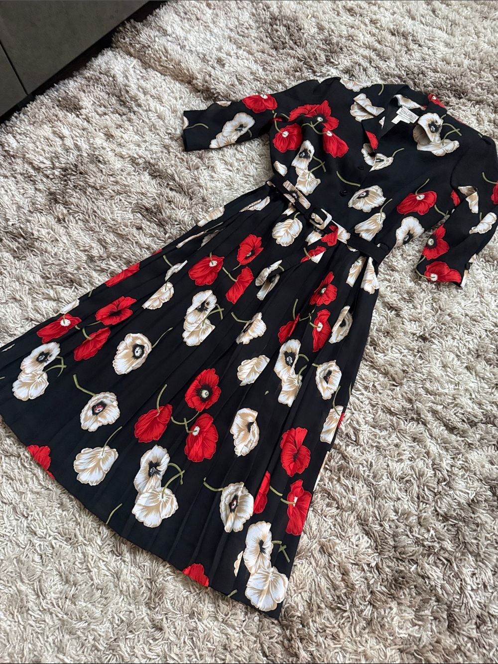 Vintage D-Allaird's Belted Floral Dress